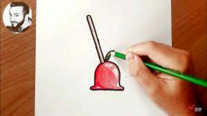 Comment Dessiner Une Pomme Damour Avec Des Crayons De Couleur